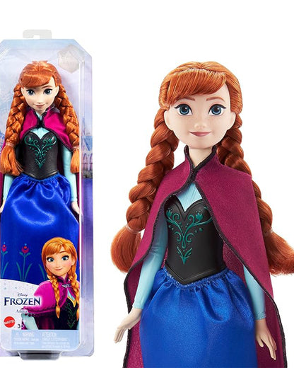 Disney Frozen Anna Posable Fashion Doll With Signature Clothing And Accessories Inspired From Frozen Movie-Promotes Role Play-Doll & Doll Houses-12M+