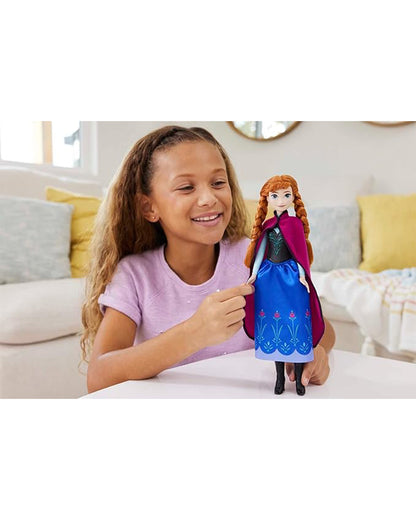 Disney Frozen Anna Posable Fashion Doll With Signature Clothing And Accessories Inspired From Frozen Movie-Promotes Role Play-Doll & Doll Houses-12M+