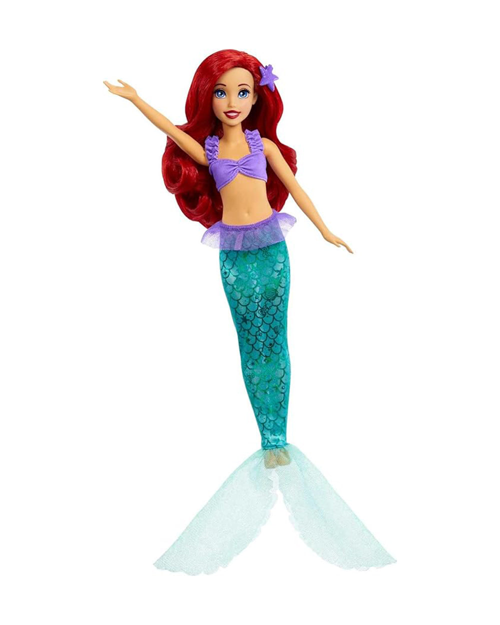 Disney Princess Ariel 2-in-1 Mermaid to Princess Doll-Includes Dresses and Accessories-Improves Role Play-Doll Doll Houses-12M+