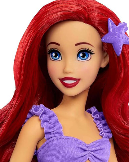 Disney Princess Ariel 2-in-1 Mermaid to Princess Doll-Includes 2 Dresses and Accessories-Improves Role Play-Doll & Doll Houses-12M+