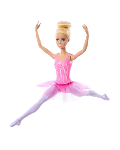 Barbie Ballerina Blonde Doll Wearing Purple Removable Tutu Posed with Ballet Arms-Promotes Role Play-Doll & Doll Houses-12M+