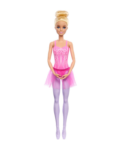 Barbie Ballerina Blonde Doll Wearing Purple Removable Tutu Posed with Ballet Arms-Promotes Role Play-Doll & Doll Houses-12M+