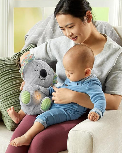 Fisher-Price Soothe n Snuggle Koala-Gentle Music & Sounds-Volume Control-Musical Soft Toy-6M+