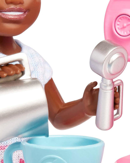 Barbie Chelsea Doll Barista Set with Accessories-Promotes Role Play-Doll & Doll Houses-12M+