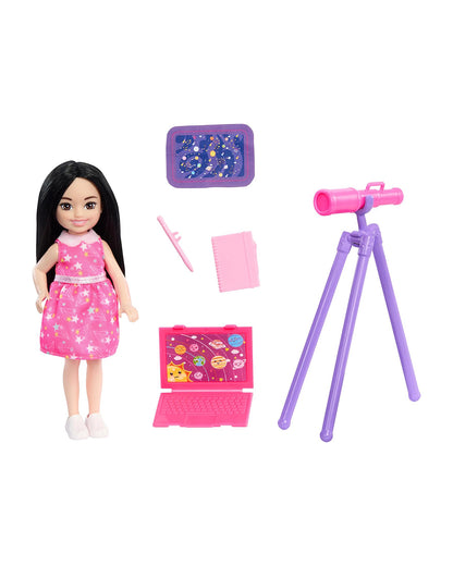 Barbie Chelsea Doll Astronomer Set with Accessories-Promotes Role Play-Doll & Doll Houses-12M+