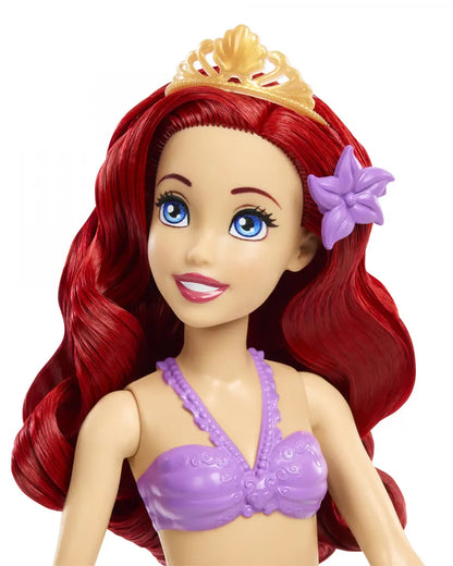 Disney Princess Ariel Mermaid Doll & Pool Set-Includes Moldable Sand, 3 Sand Molds, Beach Towel & 5 Accessories-Improves Role Play-Doll & Doll Houses-12M+
