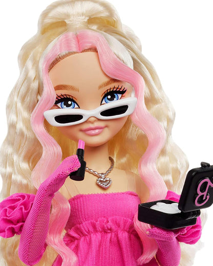 Barbie Malibu Posable Fashion Doll with Wavy Blonde Hair-Promotes Role Play-Doll & Doll Houses-12M+