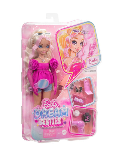 Barbie Malibu Posable Fashion Doll with Wavy Blonde Hair-Promotes Role Play-Doll & Doll Houses-12M+