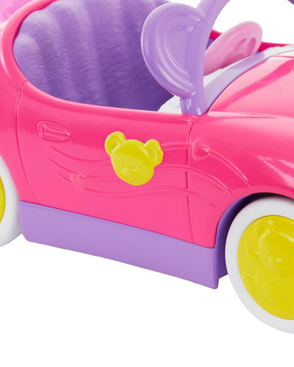 Barbie Chelsea Doll with Toy Car Set & Bear-Promotes Role Play-Doll & Doll Houses-12M+