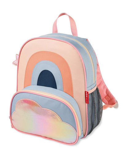 Skip Hop Spark Style Little Kid Backpack-Rainbow-With Mesh Bottle Pocket & Padded Shoulder Straps