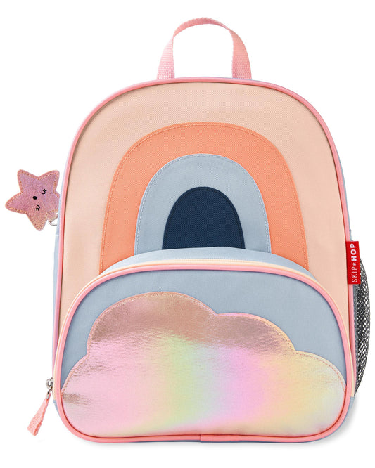 Skip Hop Spark Style Little Kid Backpack-Rainbow-With Mesh Bottle Pocket & Padded Shoulder Straps