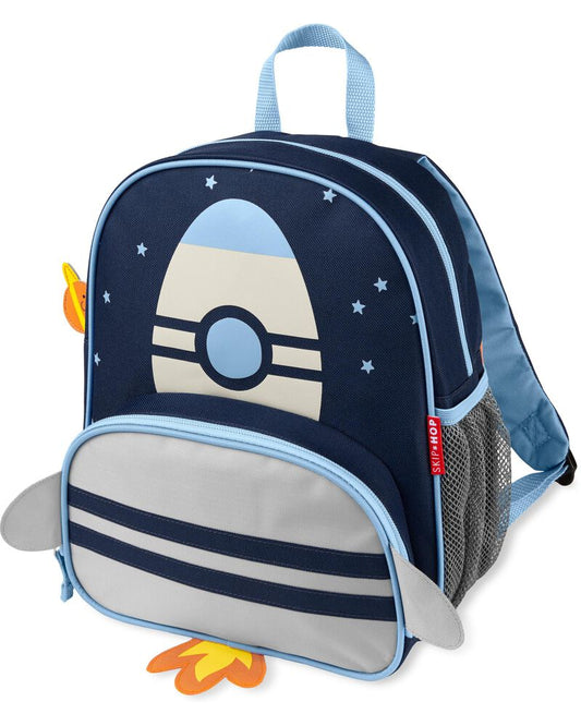 Skip Hop Spark Style Little Kid Backpack-Rocket-With Mesh Bottle Pocket & Adjustable Padded Shoulder Straps