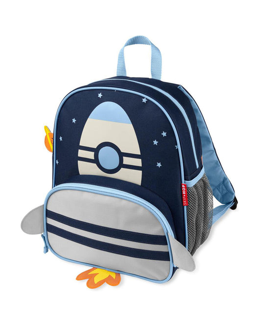 Skip Hop Spark Style Little Kid Backpack-Rocket-With Mesh Bottle Pocket & Adjustable Padded Shoulder Straps