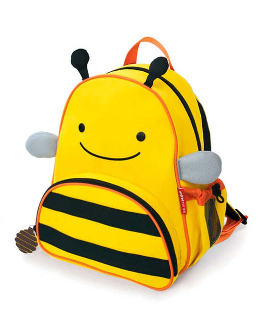 Skip Hop Zoo Little Kid Backpack-Bee-With Mesh Bottle Pocket & Adjustable Padded Shoulder Straps