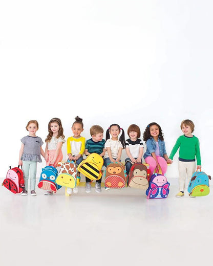 Skiphop School Essentials Kit-Lunch Box(700ml)-Tritan Straw Sipper(355ml)-Bagpack-Bee-3Y+