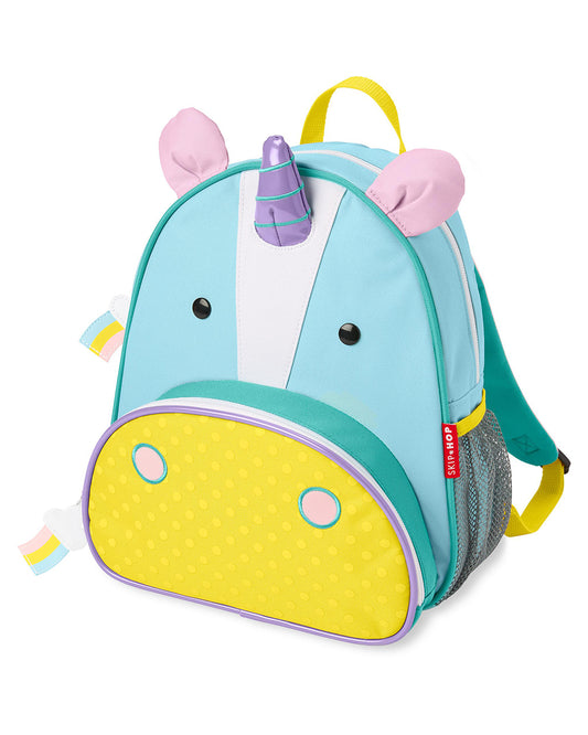 Skip Hop Zoo Little Kid Backpack-Unicorn-With Mesh Bottle Pocket & Adjustable Padded Shoulder Straps