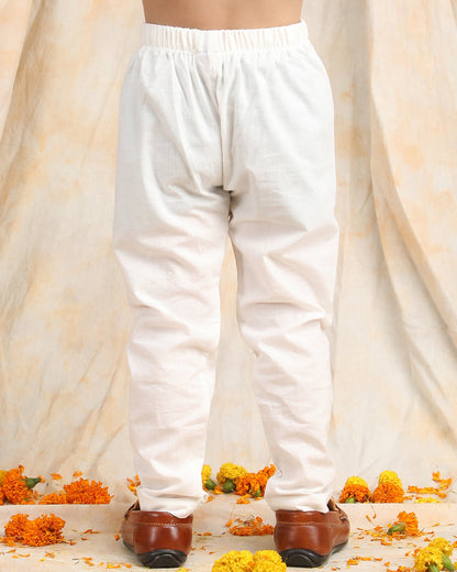 Polka Tots Blue & White-Kurta Set-Tie Dye-Cotton-For Infants