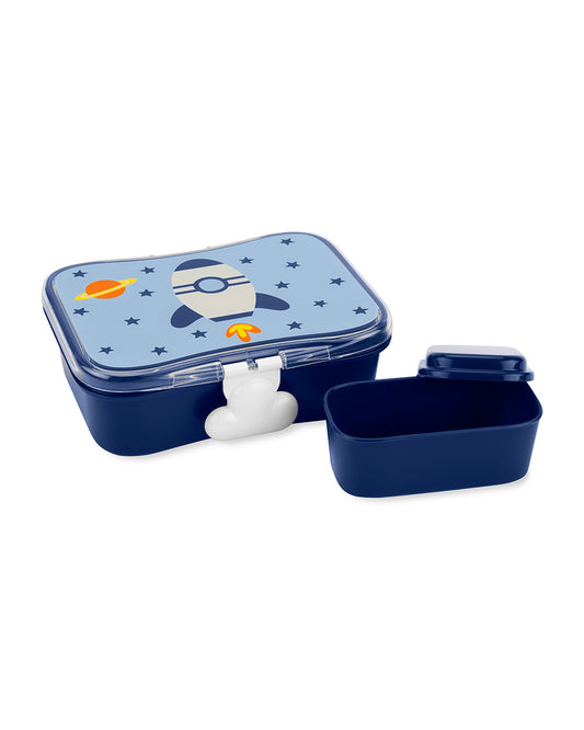 Skip Hop Spark Style Lunch Kit-4-Piece Set-With Leakproof Lid-Rocket-For Feeding Infants