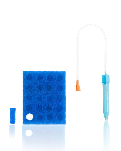 Tinycrawl Boogerbuster Manual Nasal Aspirator-With Parent Controlled Suction-Safe & Easy Nose Cleaner-Sky Blue-For Toddlers