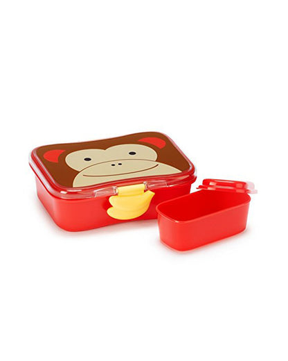 Skip Hop Zoo Lunch Kit-4-Piece Set-With Leakproof Lid-Monkey-For Feeding Infants