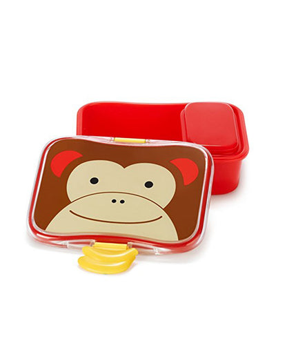 Skip Hop Zoo Lunch Kit-4-Piece Set-With Leakproof Lid-Monkey-For Feeding Infants