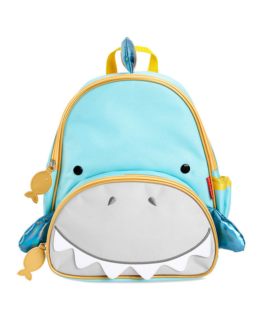 Skip Hop Zoo Little Kid Backpack-Shark-With Mesh Bottle Pocket & Adjustable Padded Shoulder Straps