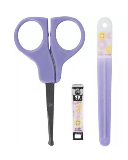 Nuby Nail Care Baby Grooming Kit-0 to 60M-Purple