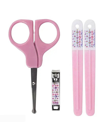 Nuby Nail Care Baby Grooming Kit-0 to 60M-Pink