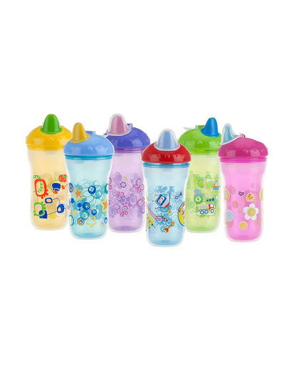 Nuby Soft Sipper-With Dual Flow Valve-Double Wall Insulated-Blue-270 ml