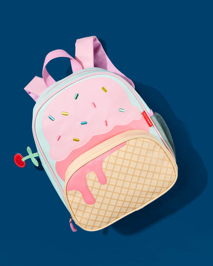 Skip Hop Spark Style Little Kid Backpack-Ice Cream-With Mesh Bottle Pocket & Adjustable Padded Shoulder Straps