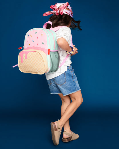 Skip Hop Spark Style Little Kid Backpack-Ice Cream-With Mesh Bottle Pocket & Adjustable Padded Shoulder Straps