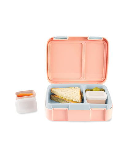 Skip Hop Spark Style Bento Lunch Box-With Microwave Safe Tray-Rainbow-For Feeding Infants