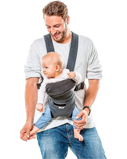 Hauck 2 Way Baby Carrier-4 Carry Positions-Ergonomic Design-For 0 to 9M (Upto 12kg)-Melange Charcoal