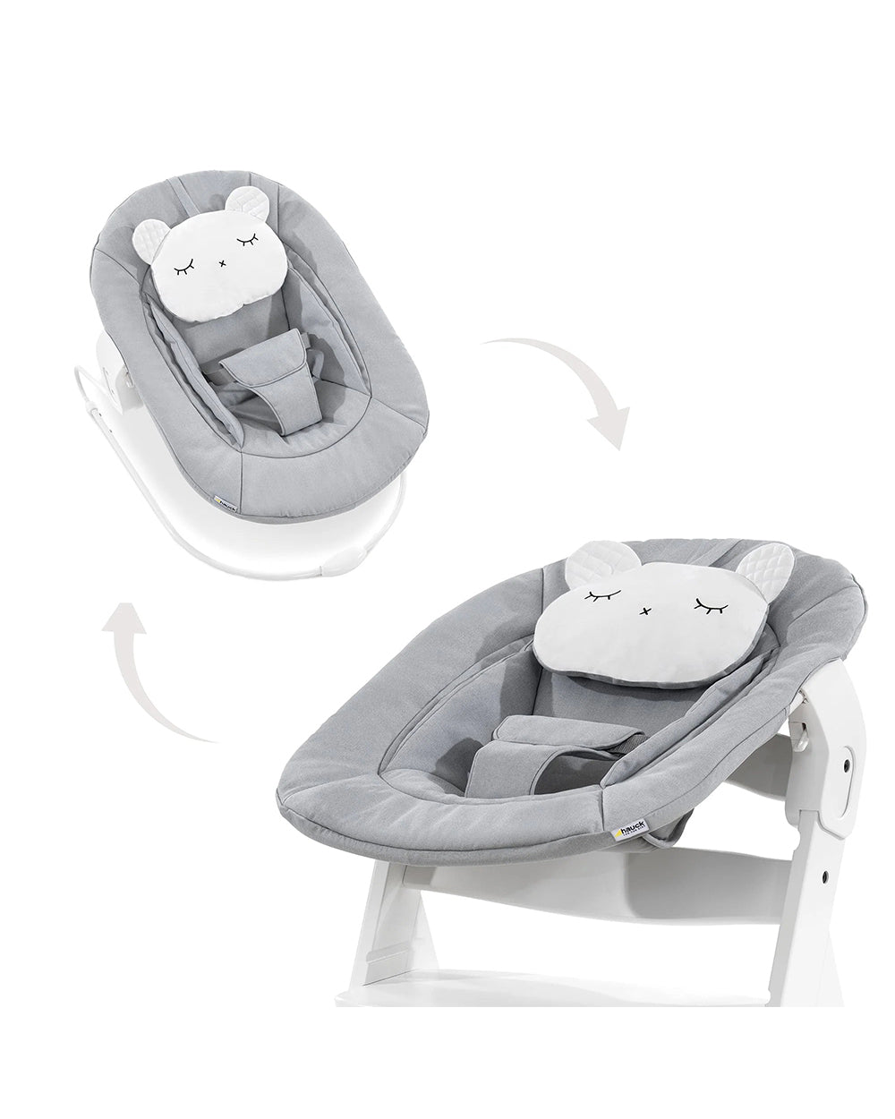 hauck bouncer 2 in 1 Hauck Alpha Baby Bouncer-With High Chair Module-Side Padding and Removable  Cushion-For Infants-Light Grey-Extra 5% Off – duckduckbaby