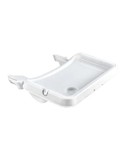 Hauck Alpha Tray-Adjustable in 3 Positions-With Anti Slide Protection-White