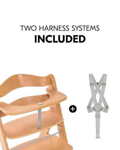 Hauck Alpha+B Baby High Chair-Made from European Beech Wood-Ergonomic Design-6M+ (Upto 90Kg)-Natural