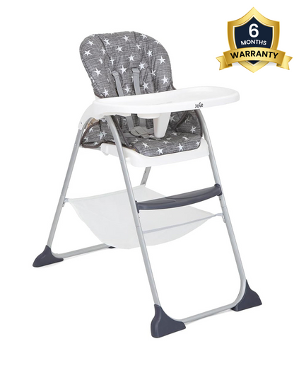 Joie Mimzy Snacker Baby High Chair-One Hand Quick Compact Fold-Streamlined Design-6M to 3Y (Upto 15Kg)-Twinkle Linen