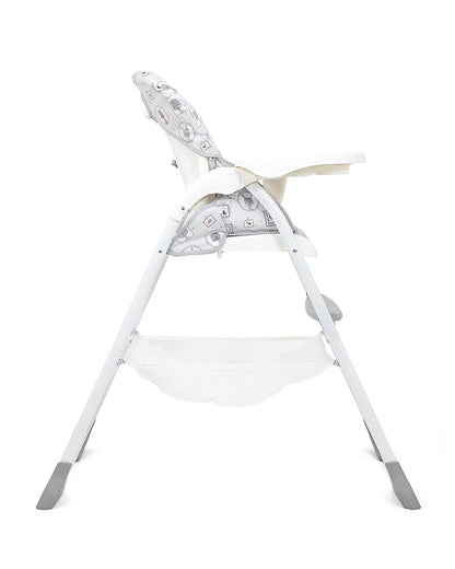 Joie Mimzy Snacker Baby High Chair-One Hand Quick Compact Fold-Streamlined Design-6M to 3Y (Upto 15Kg)-Portrait