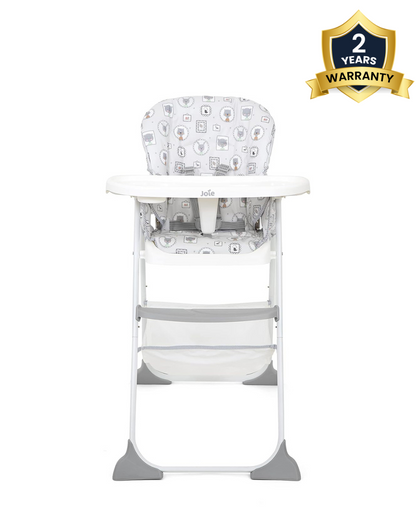 Joie Mimzy Snacker Baby High Chair-One Hand Quick Compact Fold-Streamlined Design-6M to 3Y (Upto 15Kg)-Portrait