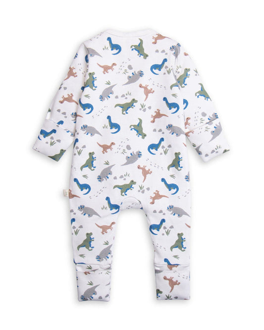 Tiny Twig Multicolor Onesie-Dino-Organic Cotton-For Infants