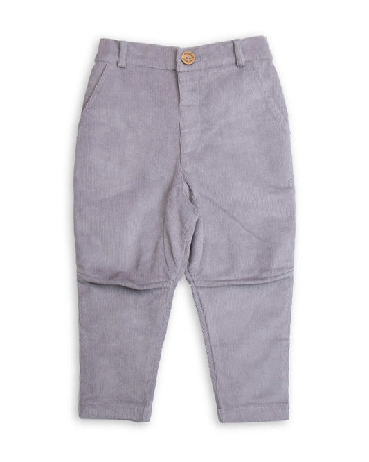 Tiny Twig Lilac Trousers-Drizzle-Corduroy-For Infants