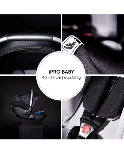 Hauck iPro Baby Car Seat-Rear Facing-With Side Impact Protection-For 0 to 9M (Upto 13Kg)-Lunar