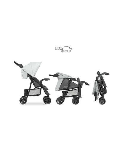 Hauck Shopper Neo II Lightweight Baby Stroller with Cup Holder & Tray-One Hand Fold-Pram for 0 to 4Y (Upto 22Kg)-Grey