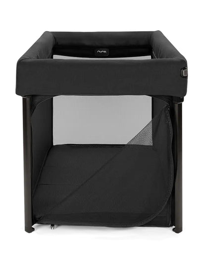 Nuna PAAL Playard & Travel Crib-Functions As A Bassinet-With Padded Edges For Extra Safety-With Removable Mattress & Two Adjustable Mattress Height-Compact Fold & Includes Travel Bag-Caviar