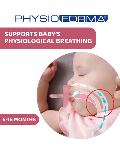 Chicco PhysioForma Comfort Soother-With Sterilizing Case-Orthodontic-Pink-6 to 16M-Pacifier