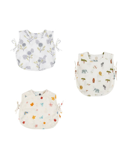 Dulaar The Sparrow Flower-Squad Goals-A World Bloom Jhablas-Printed-Organic Cotton-For Infants-Pack of 3