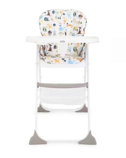 Joie Mimzy Snacker Baby High Chair-One Hand Quick Compact Fold-Streamlined Design-6M to 3Y (Upto 15Kg)-Alphabet