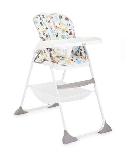 Joie Mimzy Snacker Baby High Chair-One Hand Quick Compact Fold-Streamlined Design-6M to 3Y (Upto 15Kg)-Alphabet