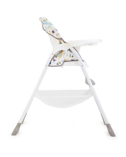 Joie Mimzy Snacker Baby High Chair-One Hand Quick Compact Fold-Streamlined Design-6M to 3Y (Upto 15Kg)-Alphabet