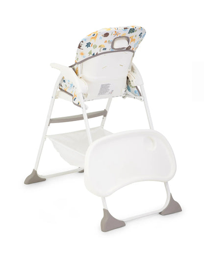 Joie Mimzy Snacker Baby High Chair-One Hand Quick Compact Fold-Streamlined Design-6M to 3Y (Upto 15Kg)-Alphabet